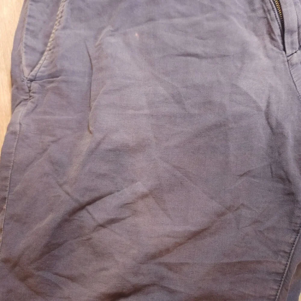 Faherty Malibu Chino Shorts Men’s Sz 36 Blue Linen Cotton Blend Casual Light